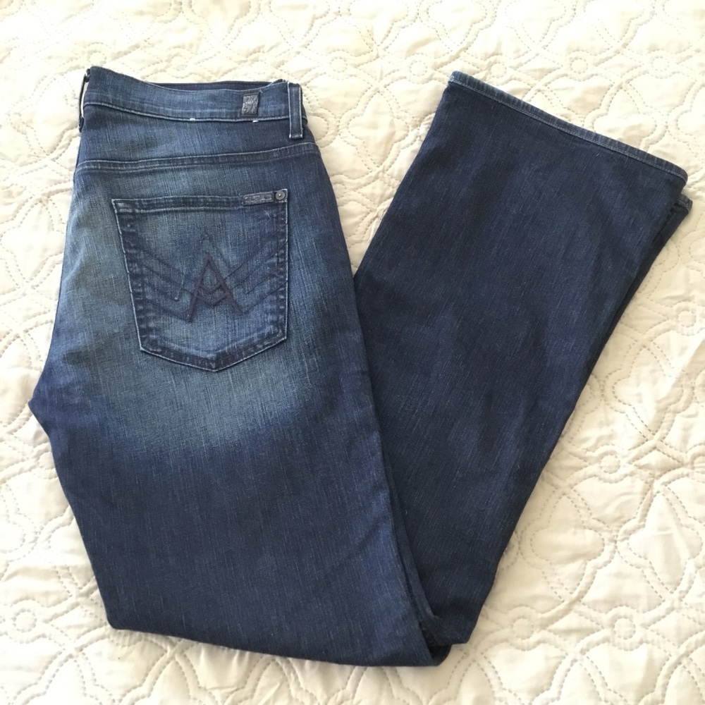 7 For All Mankind ‘A’ Pocket Bootcut Jeans - Sz 33